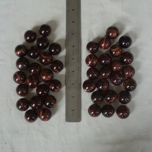 1KG 2.2LB 42Pcs Natural Red Tiger Eye Quartz Crystal Sphere Ball Healing 24-26mm