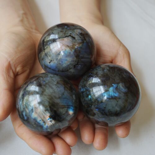 5KG 11LB 16Pcs Natural Rainbow Labradorite Crystal Sphere Ball Polished Healing