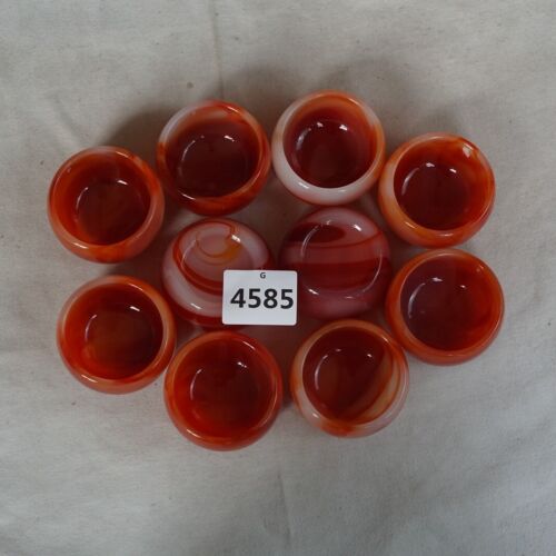 20Pcs Manmade Art Agate Carnelian Quartz Crystal Bowl Cup Carving Healing Wholesales Lot