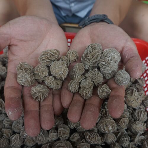 5kg 11LB Natural Desert Rose Crystal Selenite Sand Rose Rock Stone Cluster Sahara Bulk