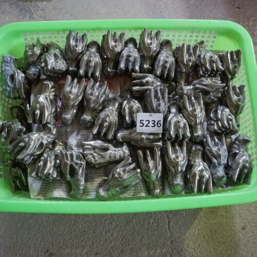 4.9LB 10Pcs Natural Golden PYRITE Crystal Dragon Head Skull Fool's Gold Africa