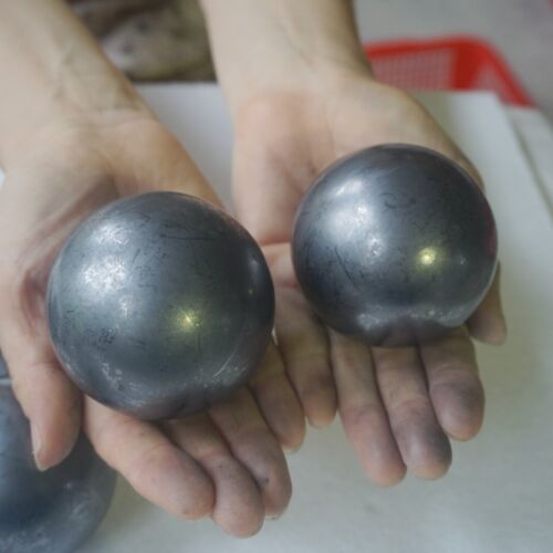 2.5KG 5.5LB 10Pcs Natural Shungite Protect Radiation Crystal Sphere Ball Healing Russia