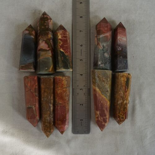 2kg 20Pcs 4.4LB Cherry Creek Jasper Multicolor Picasso Crystal Points Tower Healing