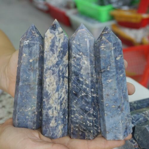 5KG 11LB 30Pcs Natural Blue Rose Quartz Crystal Point Tower Polished Healing