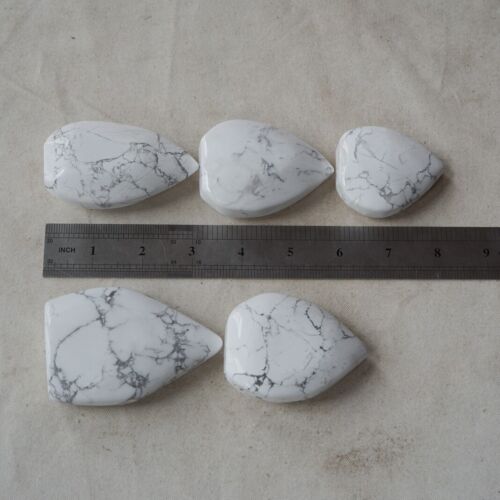 1.4KG 3LB 10Pcs Natural White Howlite Crystal Point Flame Palm Stone Healing