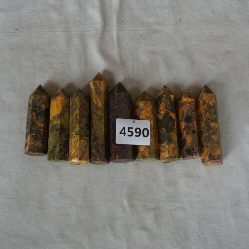 5KG 11LB 45Pcs Natural Realgar Ore Stone Crystal Point Tower Obelisk Healing China