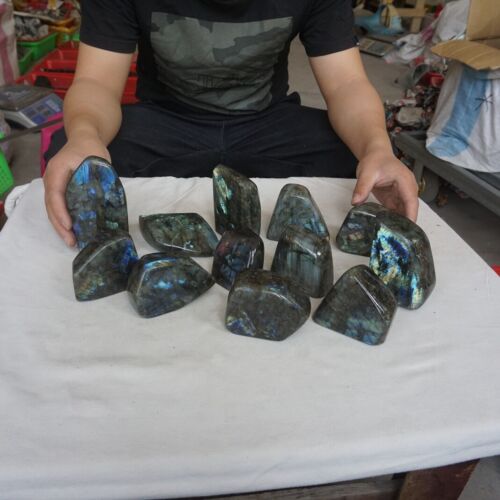 5Kg Natural Rainbow Labradorite Crystal Gem Spectrolite Stone Healing