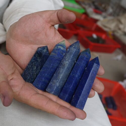 2kg 4.4LB 24Pcs Natural Blue Aventurine Jasper Crystal Point Tower Polished Healing