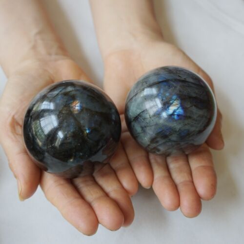 5KG 11LB 16Pcs Natural Rainbow Labradorite Crystal Sphere Ball Polished Healing