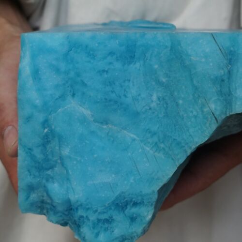 6.1kg 13.5LB 8.5" Rare Blue Lazulite Gem Quartz Crystal Cut from Rough Stones Tibet