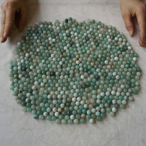 2KG 4.4LB 1270Pcs Tiny Natural Green Aventurine Jade Crystal Sphere Ball Healing 10mm