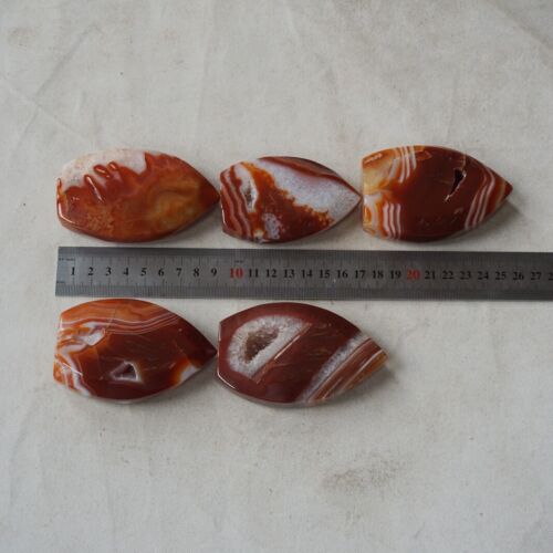 1.8KG 3.8LB 10Pcs Natural Red Carnelian Agate Crystal Point Flame Palm Stone Healing