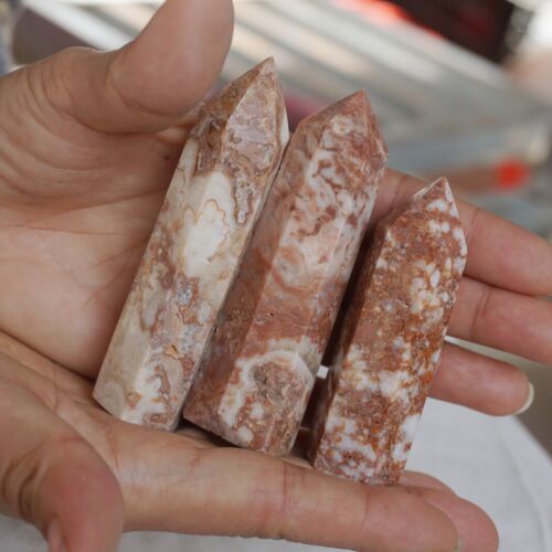 5KG 11LB 60Pcs Natural Shoushan Calcite Crystal Point Tower Obelisk Healing China Wholesale Price