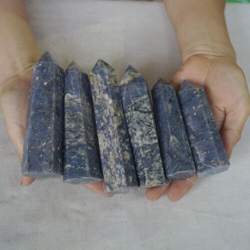 5KG 11LB 30Pcs Natural Blue Rose Quartz Crystal Point Tower Polished Healing