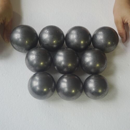 2.5KG 5.5LB 10Pcs Natural Shungite Protect Radiation Crystal Sphere Ball Healing Russia