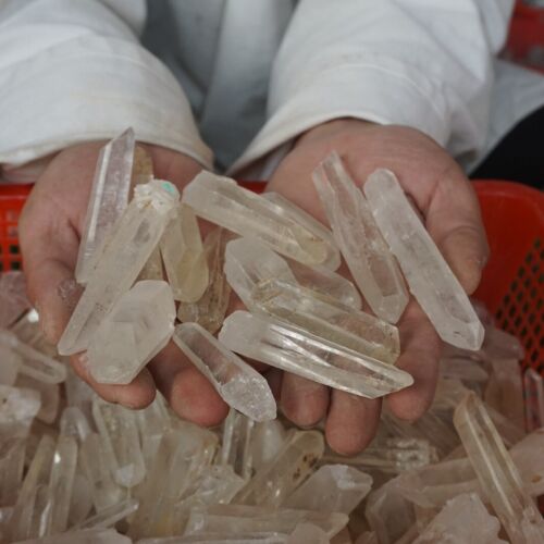 11LB 5Kg Natural Raw Clear Quartz Crystal Points Original Brazil Bulk Wholesale Lot