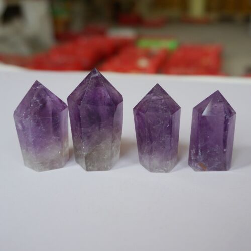 2KG 4.4LB 56Pcs Natural Purple Amethyst Quartz Crystal Point Tower Polished Healing