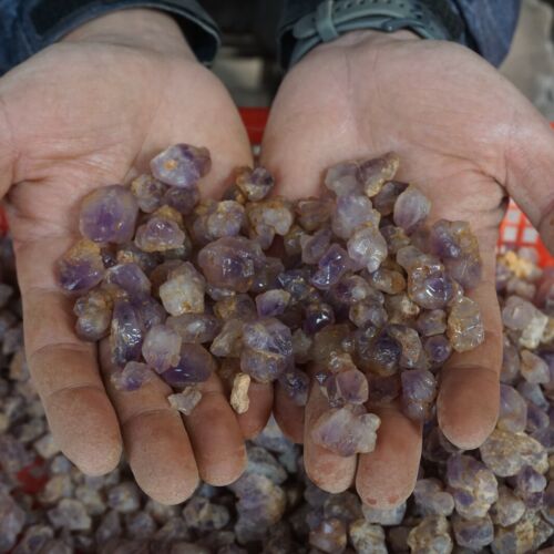 5KG 11LB Natural Raw Purple Amethyst Quartz Crystal Points Original Brazil Wholesales Lot