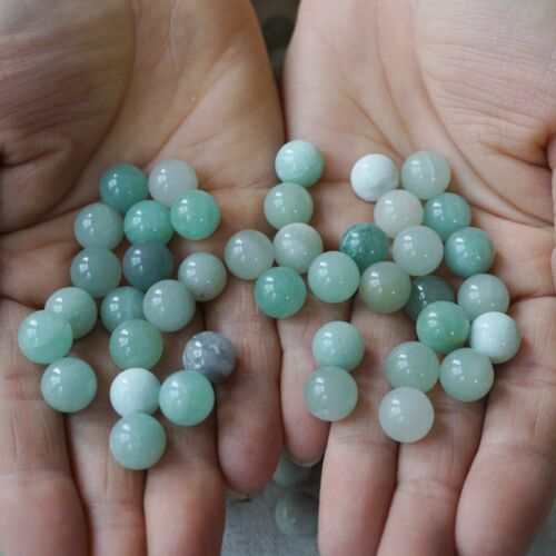 2KG 4.4LB 1270Pcs Tiny Natural Green Aventurine Jade Crystal Sphere Ball Healing 10mm