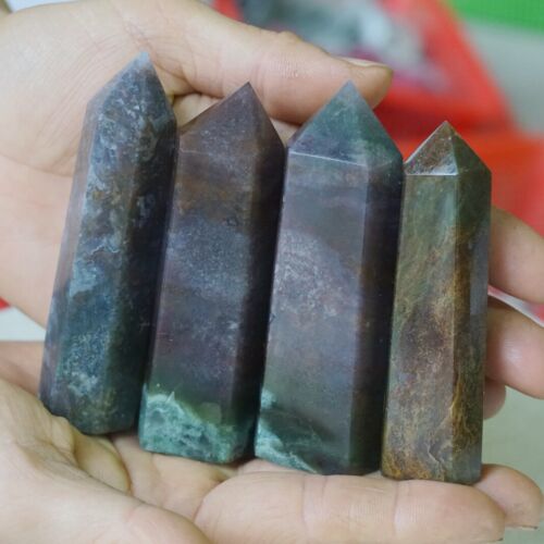 5KG 11LB 55Pcs Natural Ocean Jasper Onyx Quartz Crystal Point Tower Polished Healing