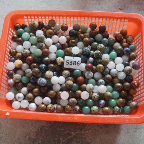 2Kg 180Pcs 4.4LB Natural Quartz Crystal Jasper Sphere Balls Mixed Stones Healing 2cm