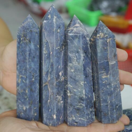 5KG 11LB 30Pcs Natural Blue Rose Quartz Crystal Point Tower Polished Healing