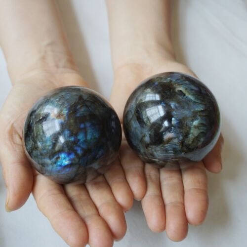 5KG 11LB 16Pcs Natural Rainbow Labradorite Crystal Sphere Ball Polished Healing