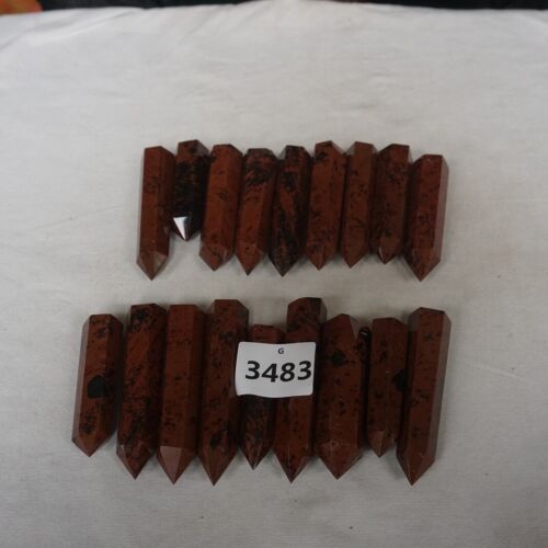 5kg 11LB 90Pcs Natural Mahogany Obsidian Quartz Crystal Point Tower Healing Bulk