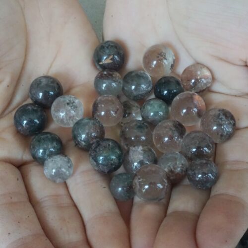 1KG 2.2LB 340Pcs Natural Phantom Ghost Clear Quartz Crystal Sphere Ball Healing