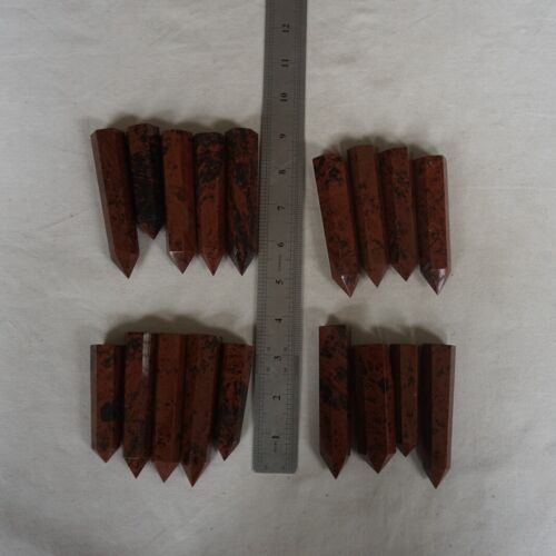 5kg 11LB 90Pcs Natural Mahogany Obsidian Quartz Crystal Point Tower Healing Bulk