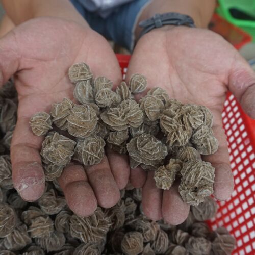 5kg 11LB Natural Desert Rose Crystal Selenite Sand Rose Rock Stone Cluster Sahara Bulk