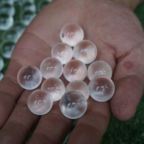 2KG 4.4LB 250Pcs Tiny Natural White Clear Quartz Crystal Sphere Ball Polished Healing 16-18mm