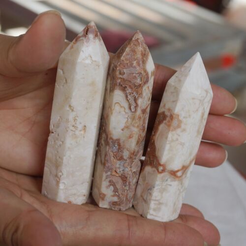 5KG 11LB 60Pcs Natural Shoushan Calcite Crystal Point Tower Obelisk Healing China Wholesale Price