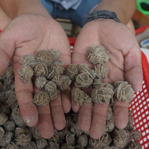 5kg 11LB Natural Desert Rose Crystal Selenite Sand Rose Rock Stone Cluster Sahara Bulk