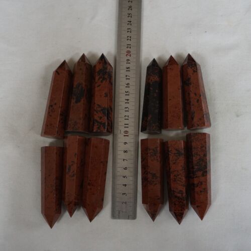 2kg 24Pcs 4.4LB Natural Mahogany Obsidian Quartz Crystal Point Tower Obelisk Healing