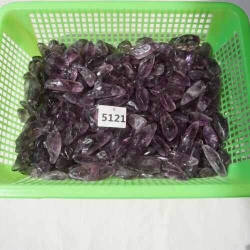 11LB 270Pcs Raw Natural Purple Amethyst Quartz Crystal Tumbled Healing Bulk