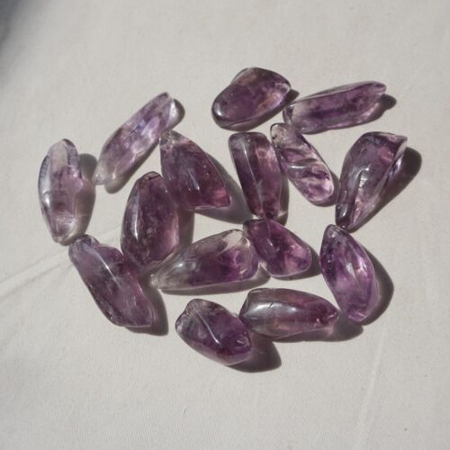 11LB 270Pcs Raw Natural Purple Amethyst Quartz Crystal Tumbled Healing Bulk