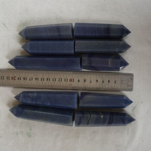 2KG 20 Pieces Natural Blue Aventurine Jasper Crystal Obelisk Point Tower Healing