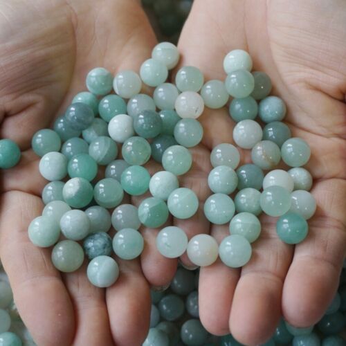 2KG 4.4LB 1270Pcs Tiny Natural Green Aventurine Jade Crystal Sphere Ball Healing 10mm