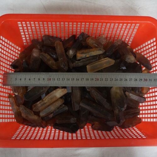 11LB 5kg Natural Raw Smokey Clear Quartz Crystal Points Original Bulk