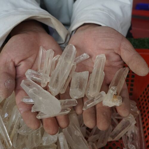 11LB 5Kg Natural Raw Clear Quartz Crystal Points Original Brazil Bulk Wholesale Lot