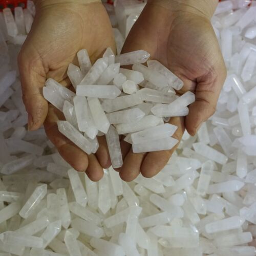 2KG 4.4LB 360Pcs Tiny Natural Clear White Quartz Crystal Point Tower tumbled Healing Wholesale Lots