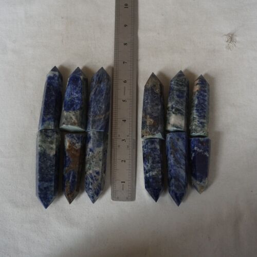 2kg 4.4LB 24Pcs Natural Blue Sodalite Crystal Point Tower Obelisk Polished Healing