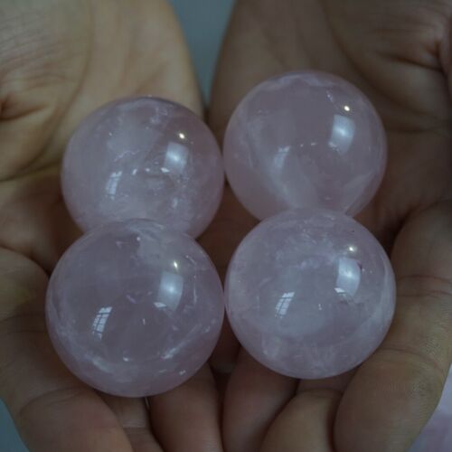 2KG 4.4LB 36Pcs Small Natural Pink Rose Quartz Crystal Sphere Ball Healing 32-35mm