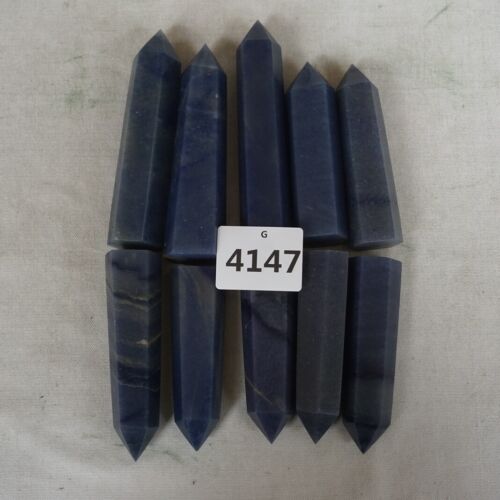 2KG 20 Pieces Natural Blue Aventurine Jasper Crystal Obelisk Point Tower Healing