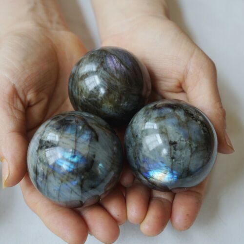 5KG 11LB 16Pcs Natural Rainbow Labradorite Crystal Sphere Ball Polished Healing