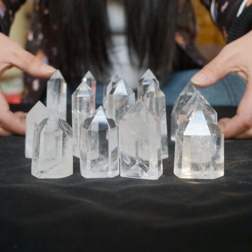 2KG 4.4LB 30Pcs  Natural Clear White Quartz Crystal Point Tower Polished Healing