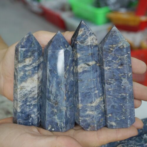 5KG 11LB 30Pcs Natural Blue Rose Quartz Crystal Point Tower Polished Healing