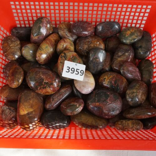 5kg 60 Pieces 11LB Cherry Creek Jasper Picasso Crystal Tumbled Palm Stone Healing