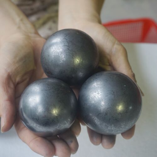 2.5KG 5.5LB 10Pcs Natural Shungite Protect Radiation Crystal Sphere Ball Healing Russia